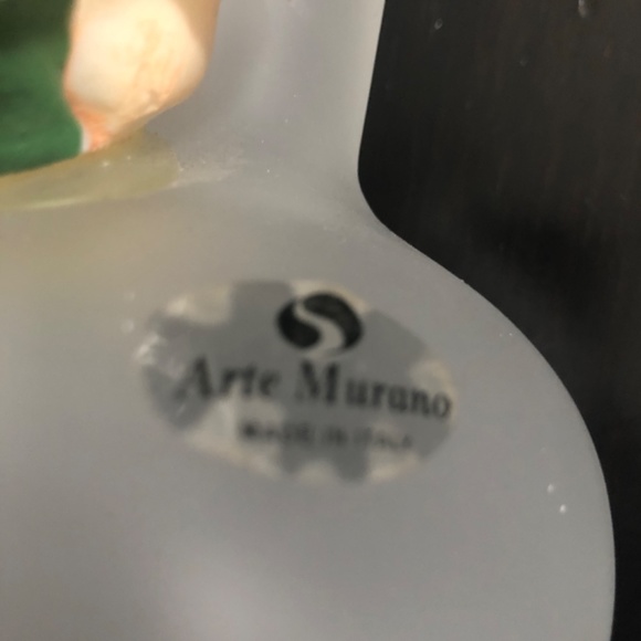 Italian frosted glass decanter - Picture 3 of 4